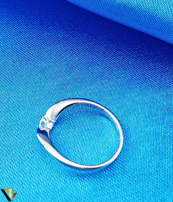 Inel Aur Alb 18k, Diamant de 0.20 ct, 2.06 grame [2]