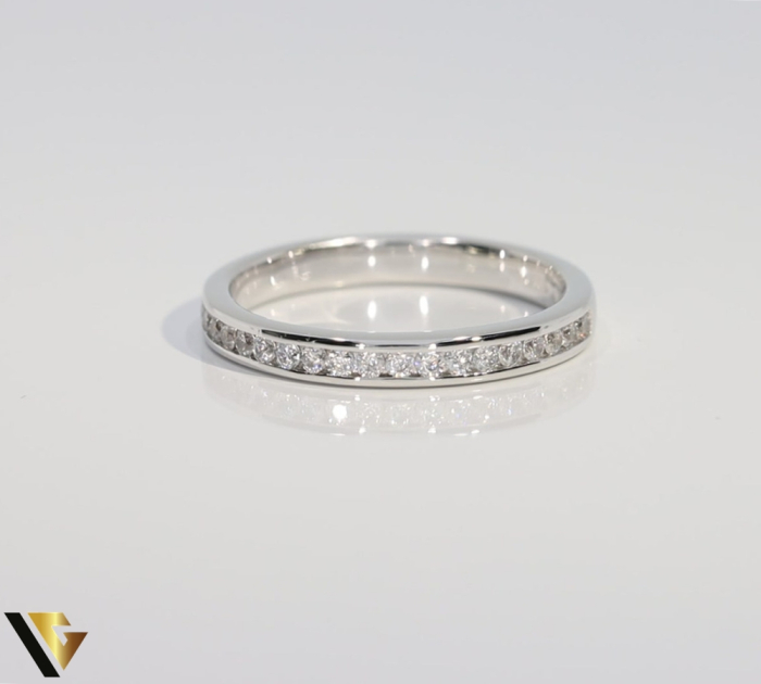 Inel Aur Alb 18k, Diamante 0.19 ct [2]
