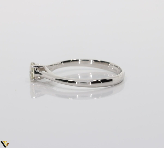 Inel Aur Alb 18k, Diamante 0.22 ct [3]