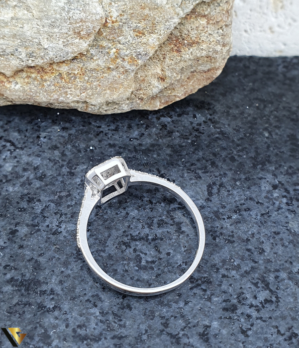 Inel Aur Alb 18k, Diamante 0.26 ct [3]