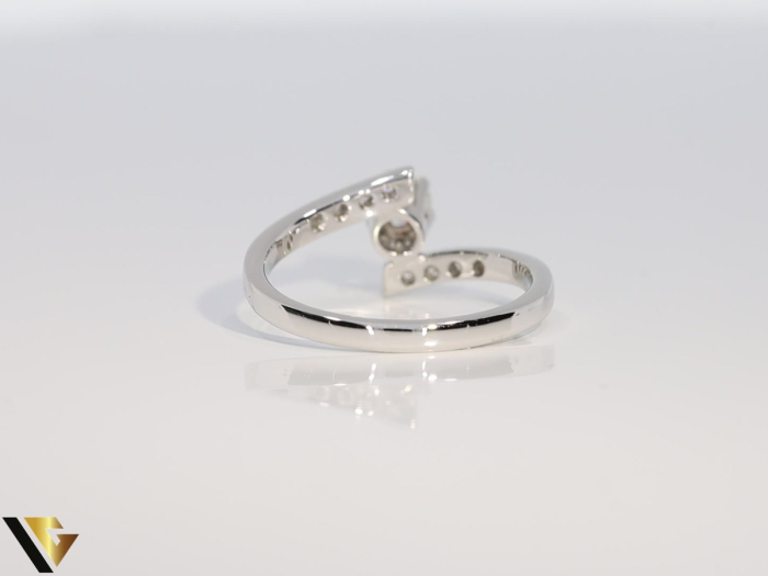 Inel Aur Alb 18k, Diamante 0.27 ct [3]