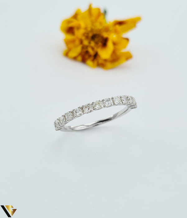 Inel Aur Alb 18k, Diamante 0.32 ct [2]