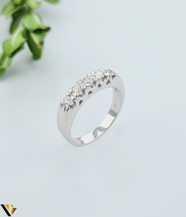 Inel Aur Alb 18k, Diamante 0.37 ct [1]