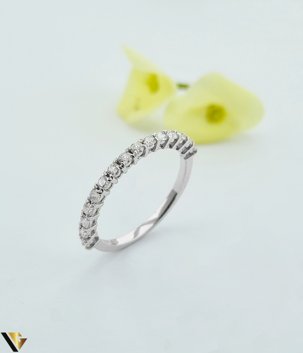 Inel Aur Alb 18k, Diamante 0.41 ct [1]