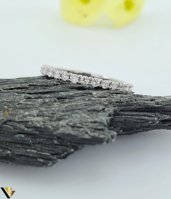 Inel Aur Alb 18k, Diamante 0.41 ct [2]