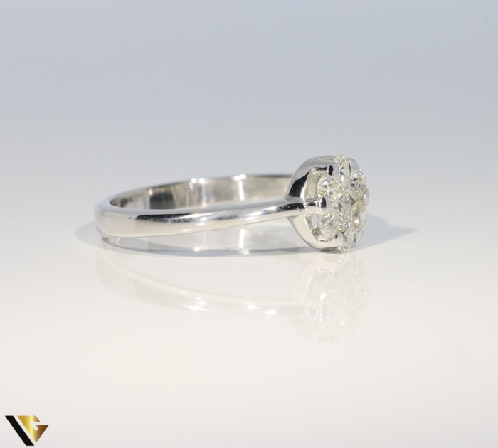 Inel Aur Alb 18k, Diamante 0.55 ct [3]