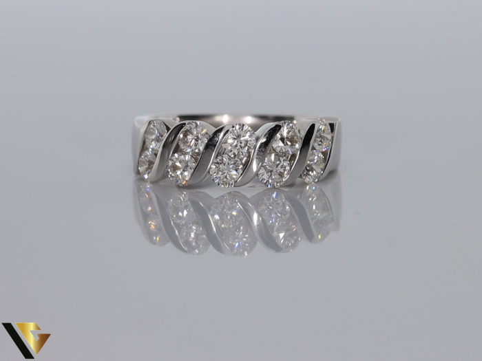 Inel Aur Alb 18k, Diamante 1.39 ct [3]