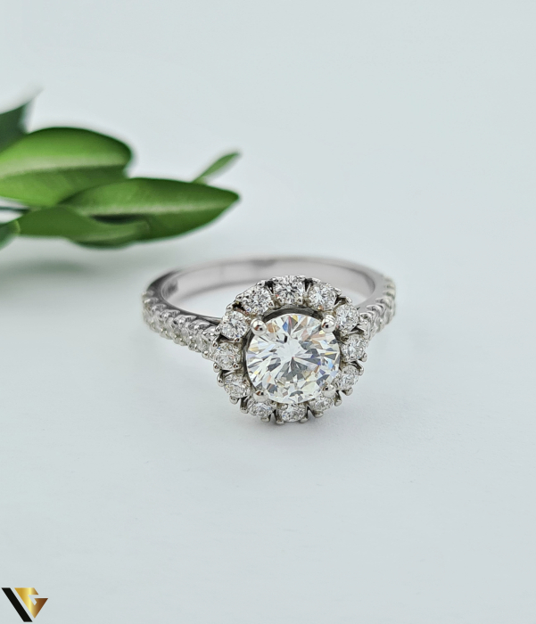 Inel Aur Alb 18k, Diamante 1.61ct [2]