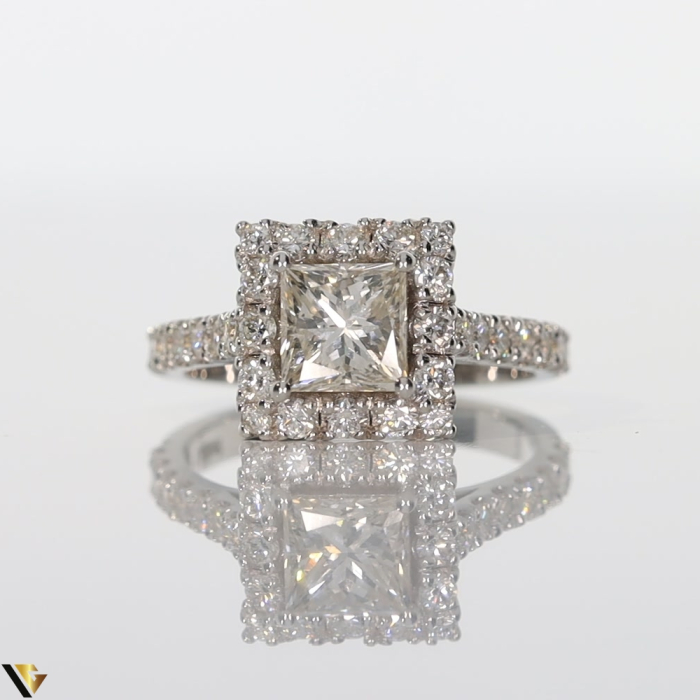 Inel Aur Alb 18k, Diamante 2.26 ct [2]