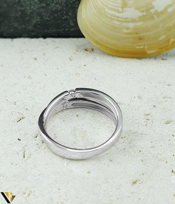 Inel Aur Alb 18K, Diamante aprox. 0.09 ct, 3.36 grame [4]