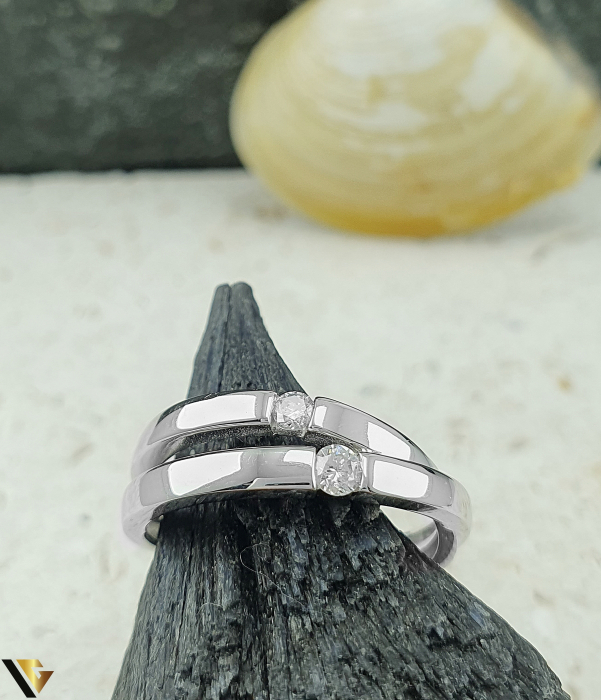 Inel Aur Alb 18K, Diamante aprox. 0.09 ct, 3.36 grame [3]