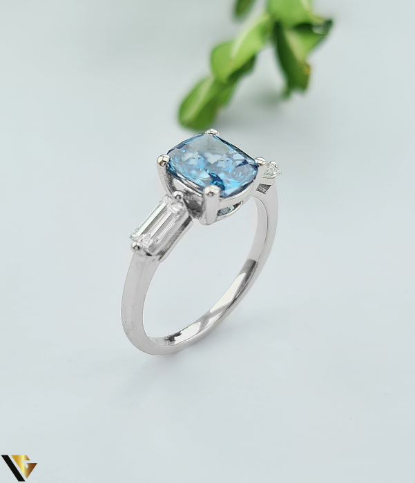 Inel Aur Alb 18k, Diamante Lab-Grown 2.03 [1]