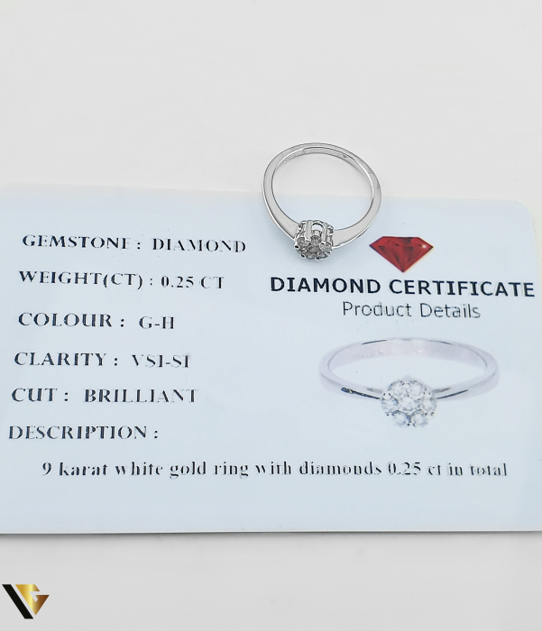Inel Aur 9K, Diamante 0.25 ct [4]