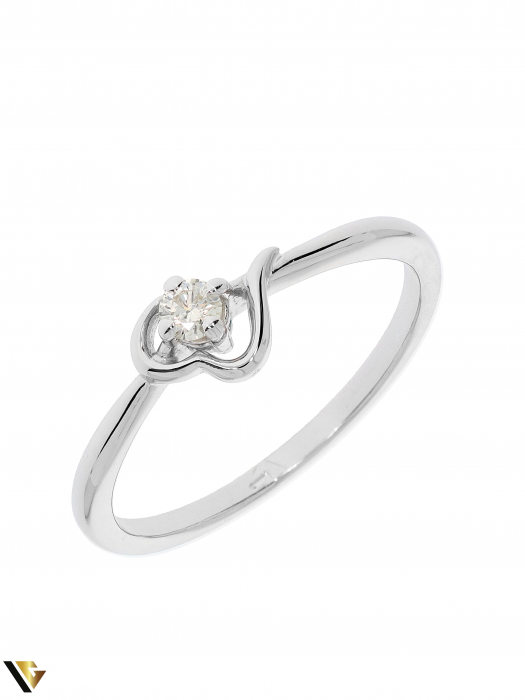 Inel Logodna Aur 14k, Diamant de cca. 0.07 ct, 1.66 grame [2]