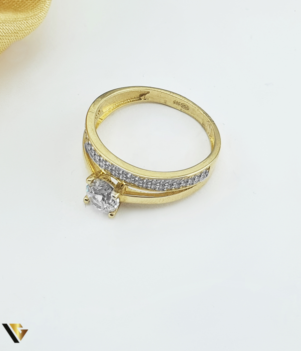 Inel Logodna Aur 14K, Zirconiu [2]