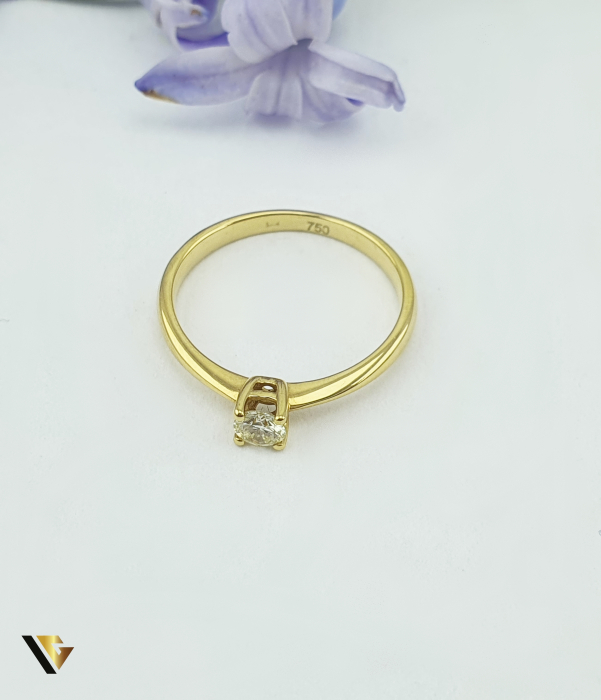 Inel Aur 18k, Diamant 0.20 ct [2]