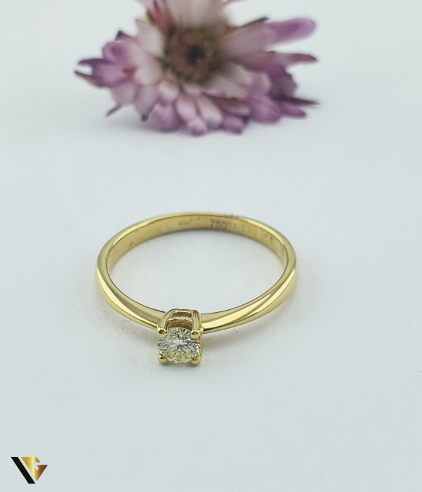 Inel Logodna Aur 18k, Diamant 0.20 ct [3]