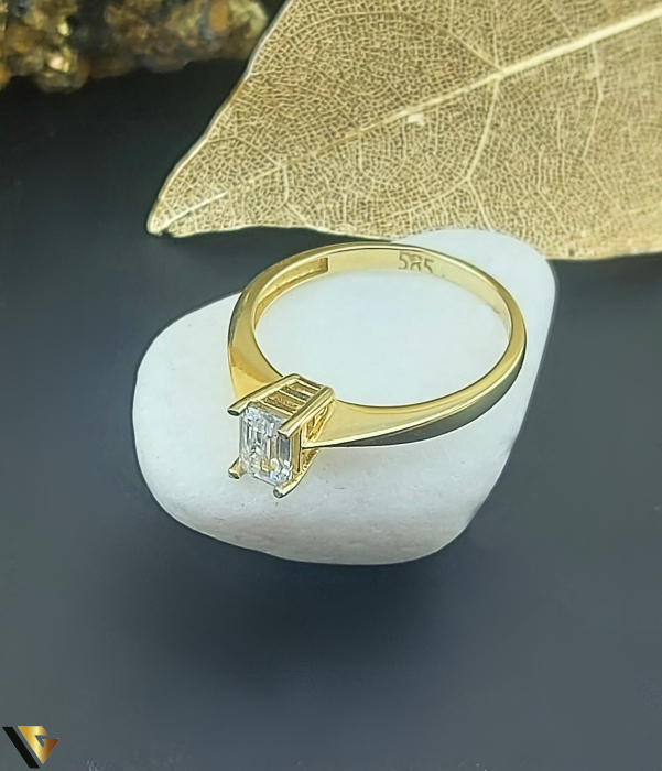 Inel Logodna, Aur 14 k, Zirconiu [2]