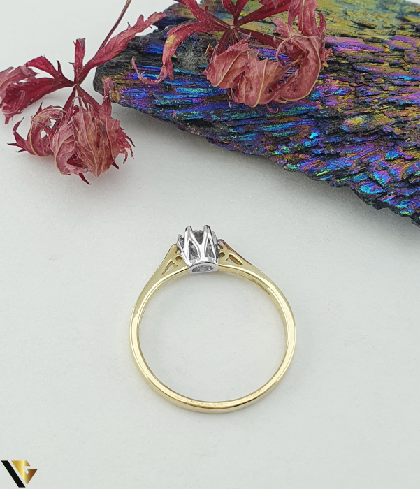 Inel Logodna Aur 9k, Diamant 0.33 ct [2]
