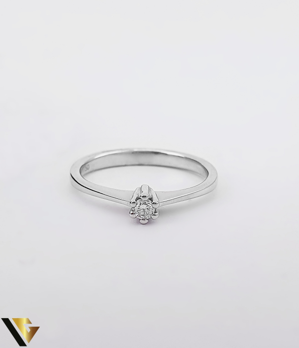 Inel din aur 18k, 750 de logodna 2.57 grame Diamant "Brilliant Cut" de cca. 0.07 ct [2]