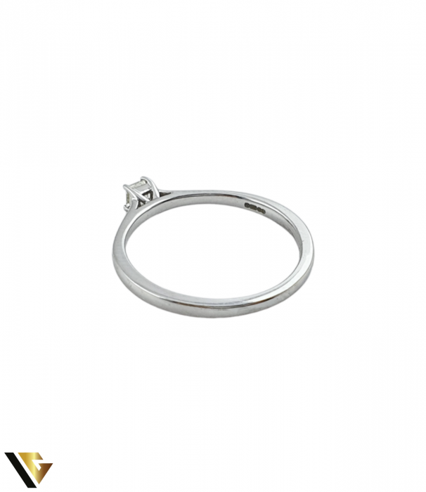 Inel Logodna Aur Alb 9k, Diamant aprox. 0.13 ct [3]