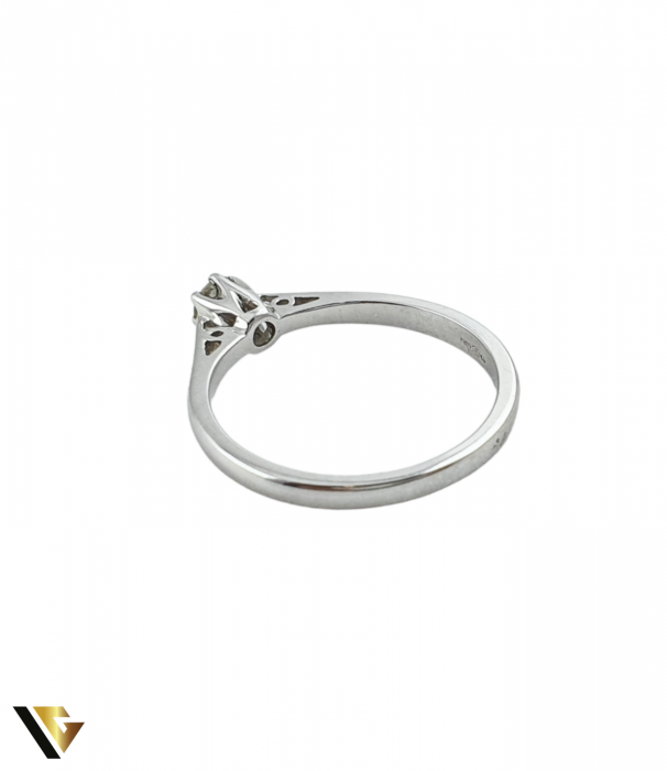 Inel Logodna Aur Alb 9k, Diamant 0.17 ct [3]