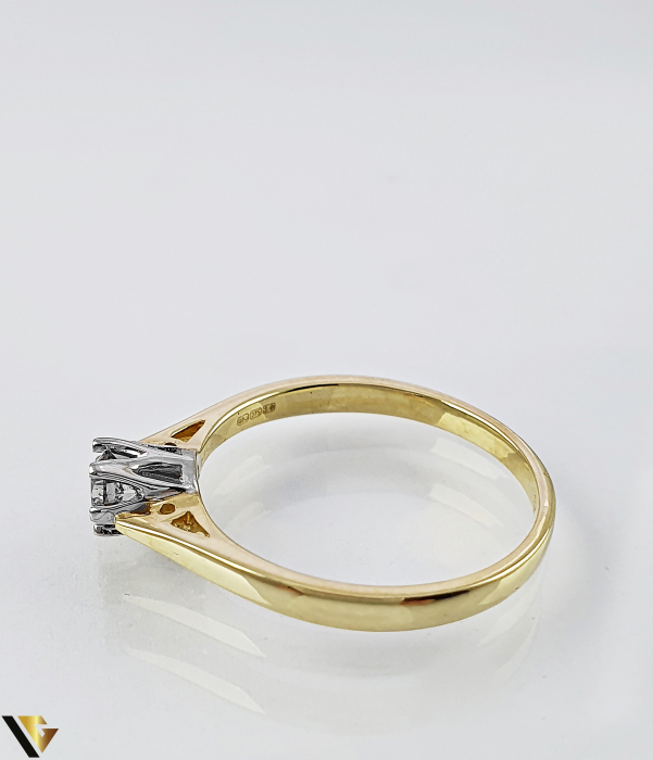 Inel Logodna din Aur 9k, Diamant de 0.33 ct, 2.28 grame [2]