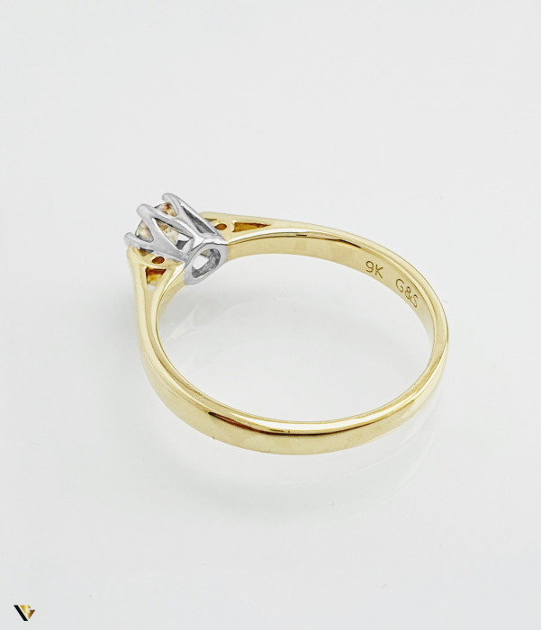 Inel Logodna din Aur 9k, Diamant de 0.33 ct [3]