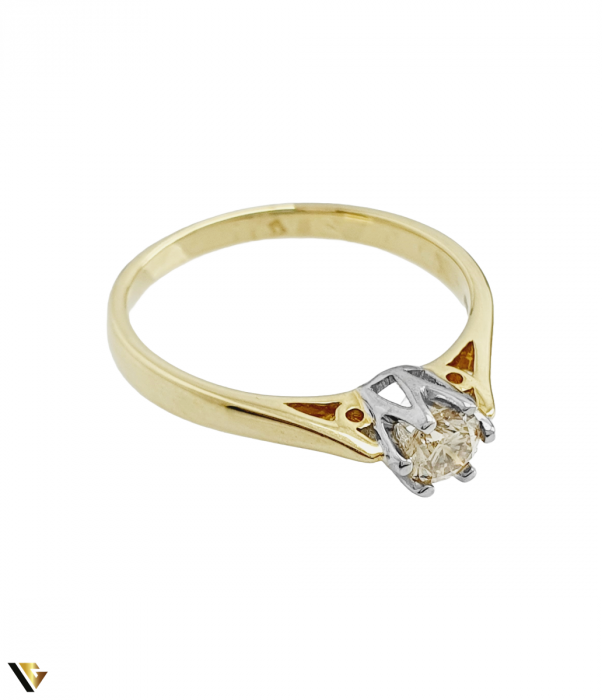 Inel Logodna din Aur 9k, Diamant de 0.33 ct [4]