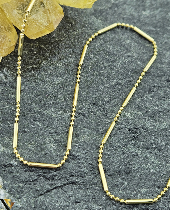Lant din aur 14k Greutate: 3.66 grame Lungime: 60 cm Latime: 1.15 mm Marcaj / titlu: "585" Locatie: HARLAU 0723 353 111 [2]