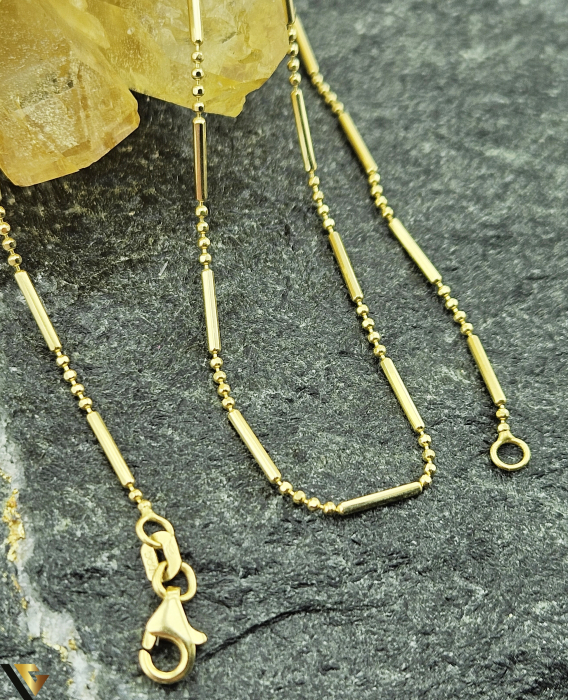 Lant din aur 14k Greutate: 3.66 grame Lungime: 60 cm Latime: 1.15 mm Marcaj / titlu: "585" Locatie: HARLAU 0723 353 111 [3]