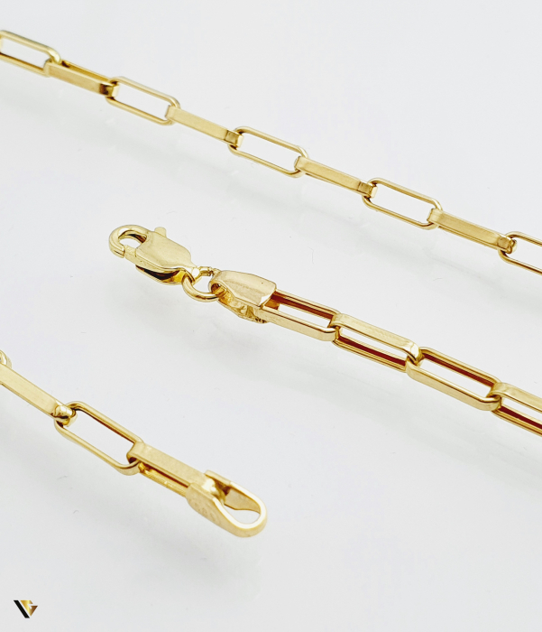Lant aur 14k  Greutate: 6.09 grame Latime: 3.00 mm Lungime: 60.00 cm Marcaj / titlul: "585" Locatie Bacau Calea Marasesti Contact: 0756943079 [2]