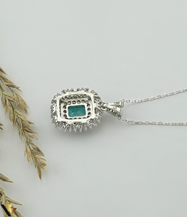 Lant cu pandantiv Argint 925, Paraiba [3]