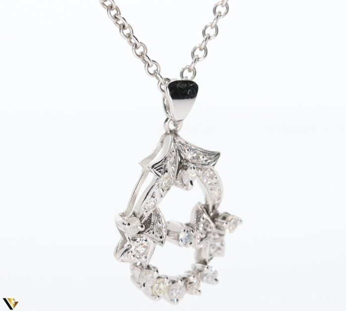 Lant Argint 925 cu Pandantiv Aur 4k, Argint 850, Diamante 0.51 ct [3]