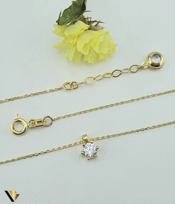 Lant cu Pandantiv Aur 14k, Zirconiu [2]