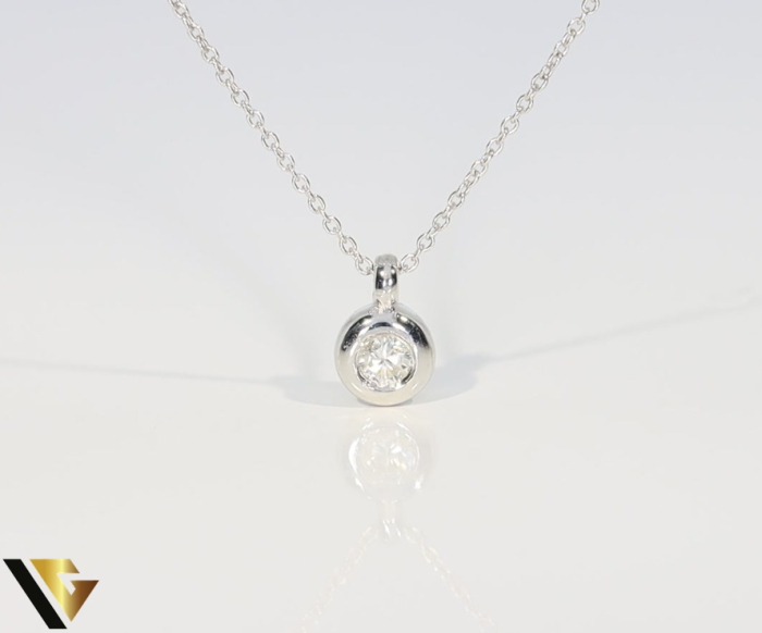 Lant cu Pandantiv Aur 14k, Diamant 0.12 ct [2]