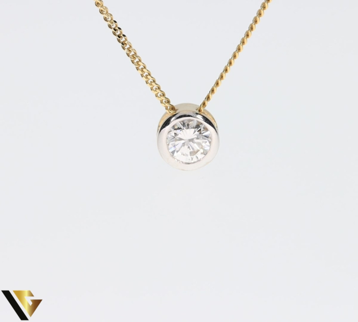 Lant cu Pandantiv Aur 14k, Diamant 0.50 ct [3]