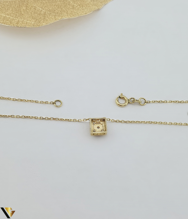 Lant cu Pandantiv Aur 14k, Diamante 0.05 ct [2]
