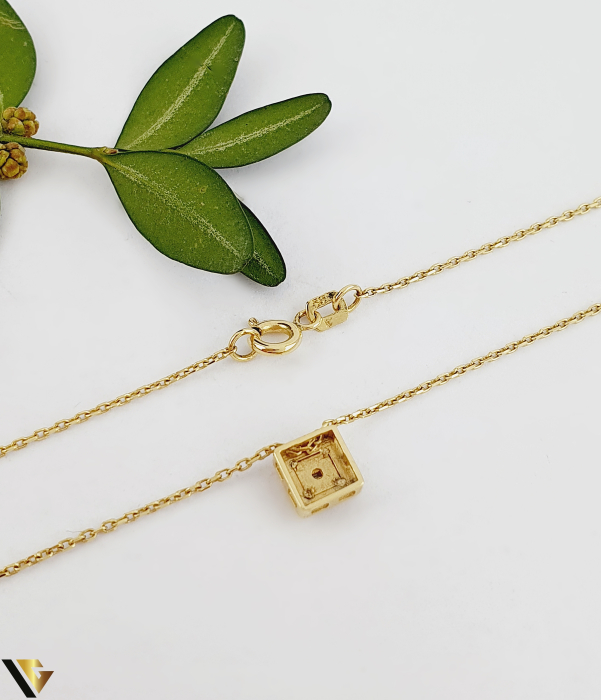 Lant cu Pandantiv Aur 14k, Diamante 0.05 ct [2]