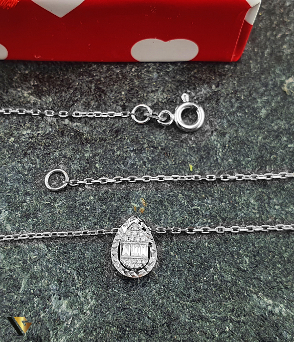 Lant cu Pandantiv Aur 14k, Diamante 0.07 ct in total [2]