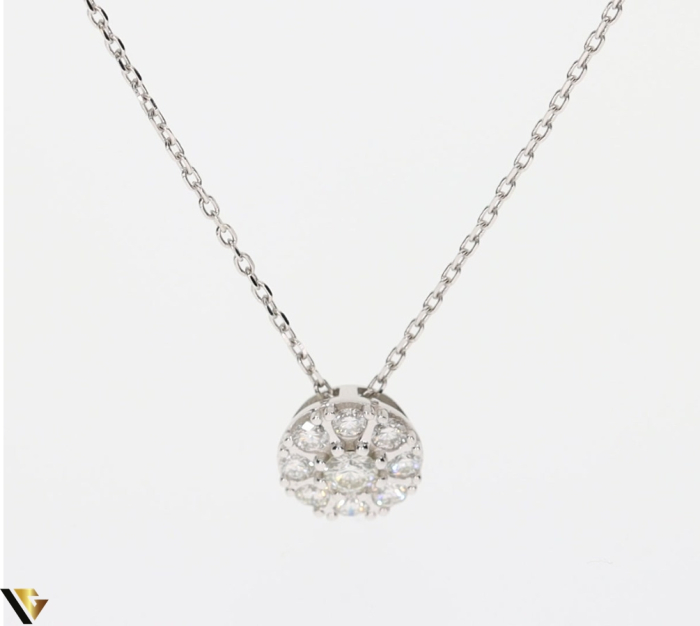 Lant cu Pandantiv Aur 14k, Diamante 0.37 ct [2]