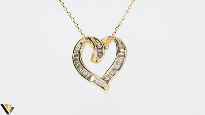 Lant cu Pandantiv Aur 14k, Diamante 0.51 ct [2]