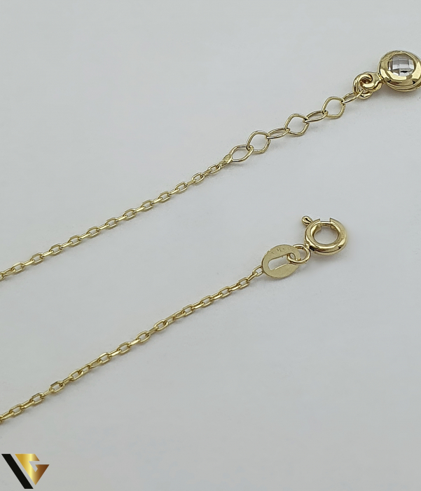 Lant cu Pandantiv Aur 14K, Zirconiu [2]