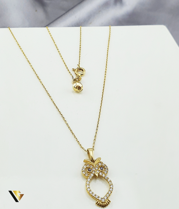 Lant cu Pandantiv Aur 14k , Zirconiu [1]