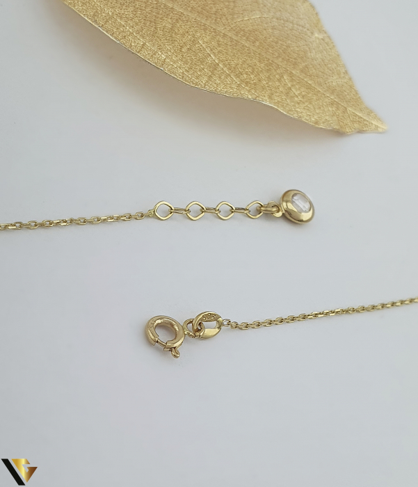 Lant cu Pandantiv Aur 14K, Zirconiu [2]