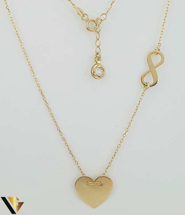 Lant cu Pandantiv Aur 14K, Zirconiu [1]