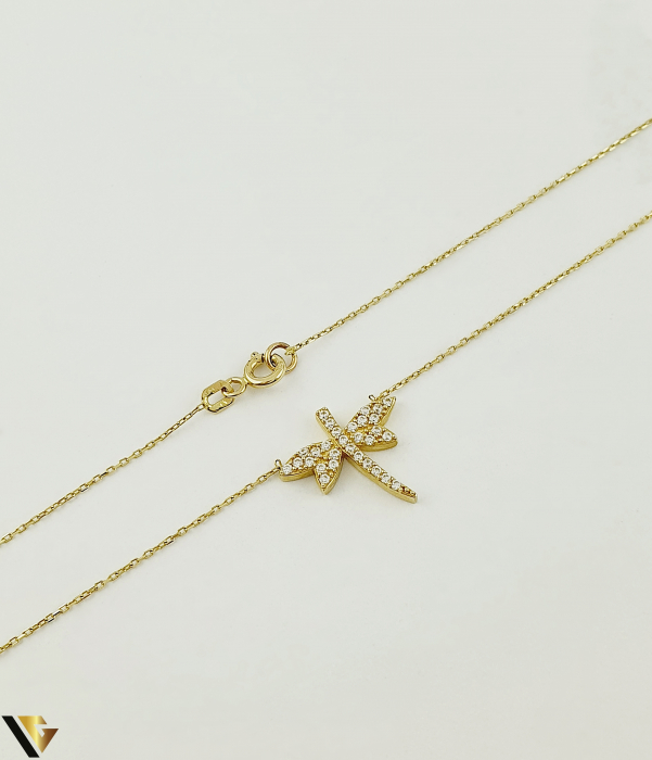 Lant cu Pandantiv Aur 14k, Zirconiu [2]