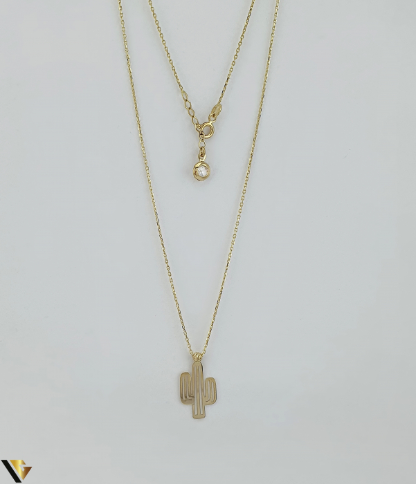 Lant cu Pandantiv Aur 14K, Zirconiu [1]