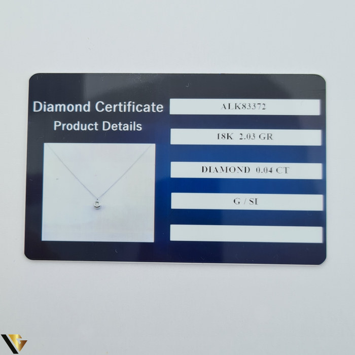 Lant cu Pandantiv Aur 18k, Diamant 0.04 ct [3]