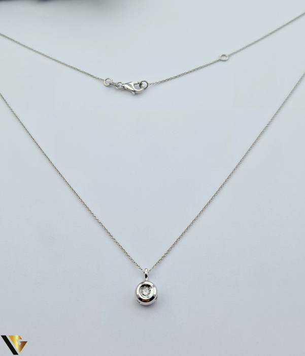 Lant cu Pandantiv Aur 18k, Diamant 0.04 ct [1]